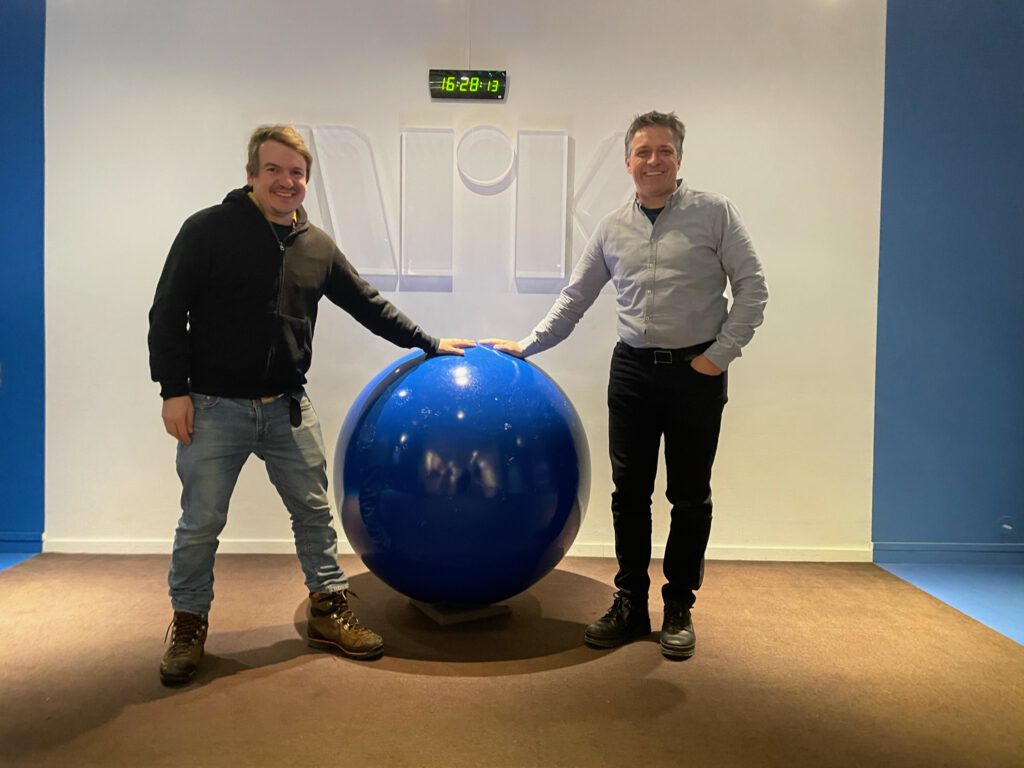Two Simplexity team members on site with a client